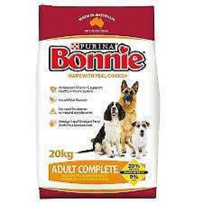 $45, Bonnie Dog Food - 20 kg - Complete , Lite , Puppy , Working Dog