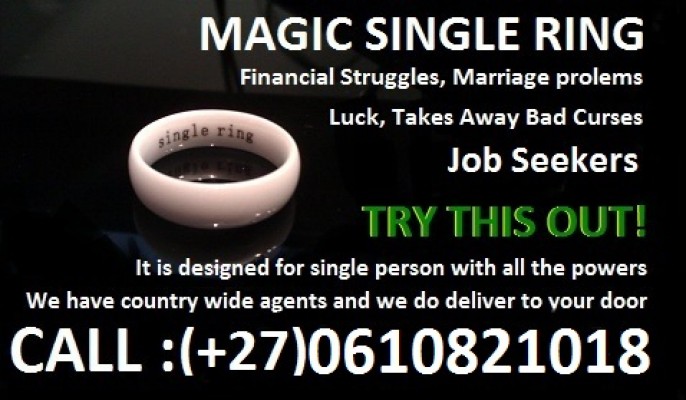 MAGIC SINGLE RING WITH VARIETY'S OF GIFTS CALL 27610821018 PROF CHARLES