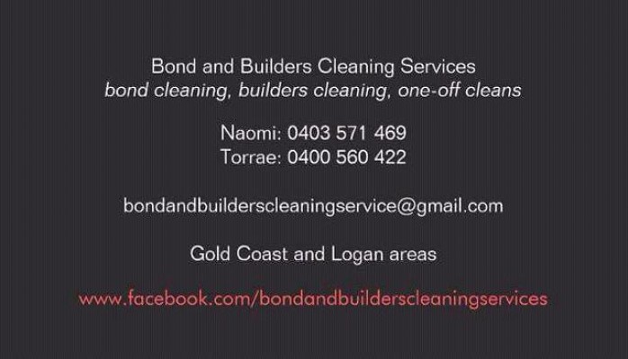 Bond and Builders Cleaning Services