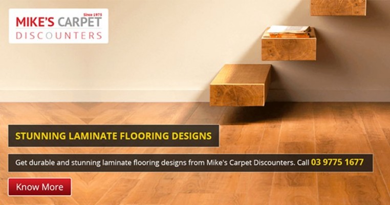 Stylish, top notch laminate flooring only at Mike’s Carpet