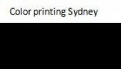 Color printing Sydney .