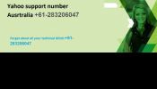 yahoo support number Australia 61-283206047